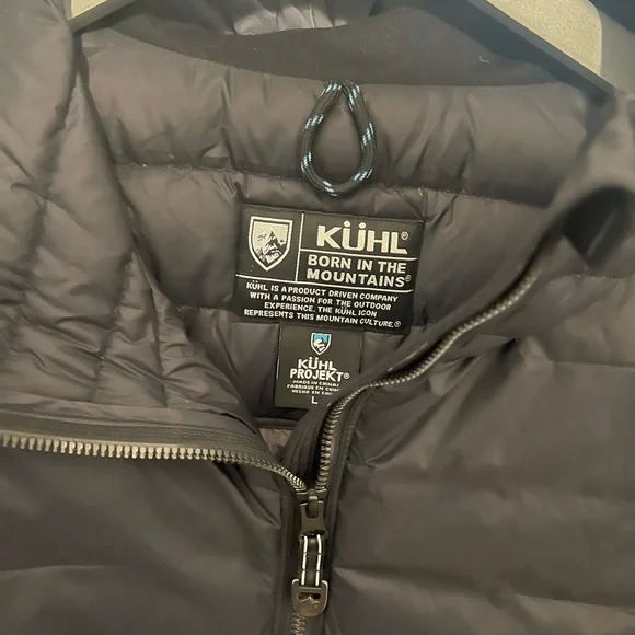KUHL’s  Women's black SPYFIRE -Black hoody  Puffer Jacket- NEW - Picture 11 of 12